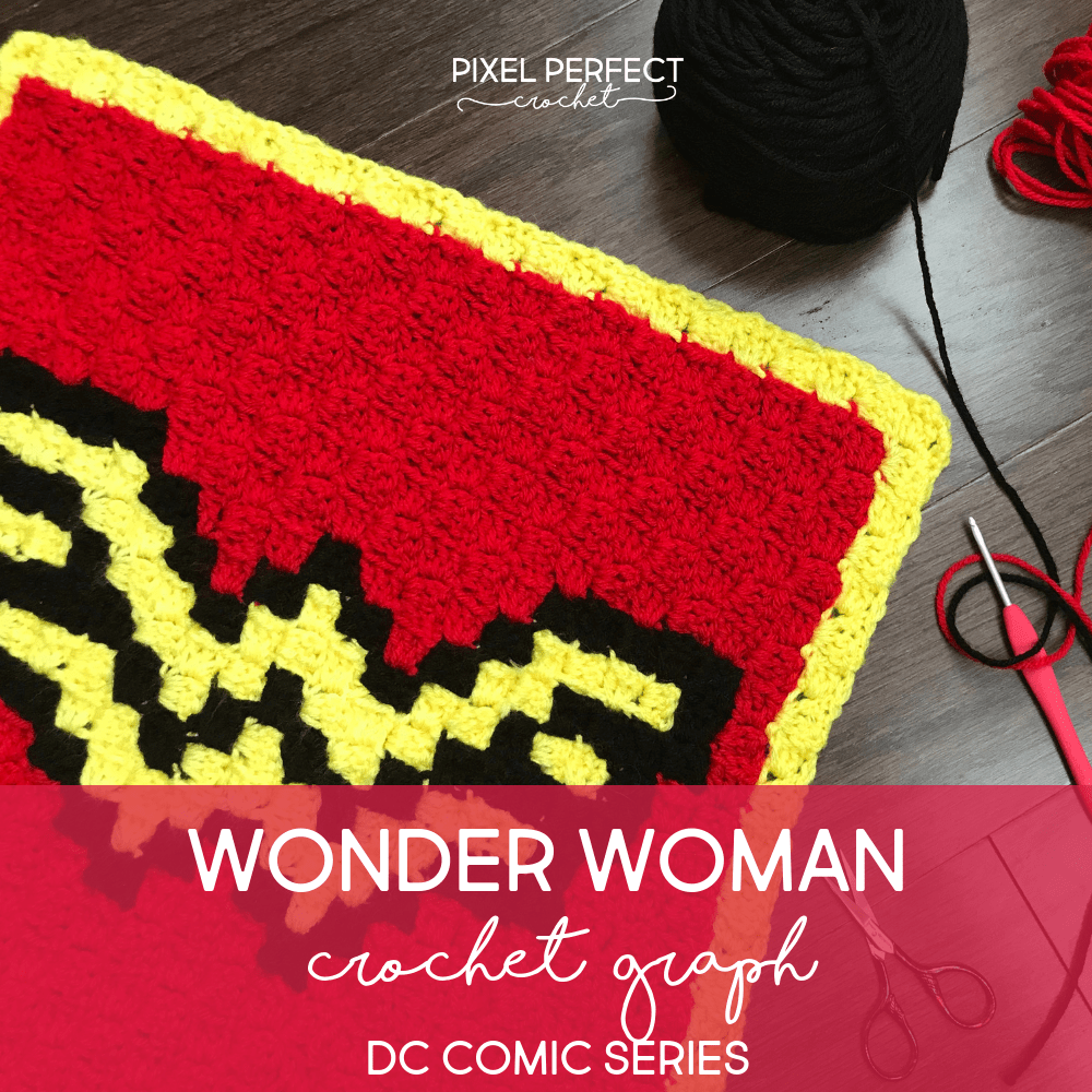 Justice League Wonder Woman Graph Pixel Perfect Crochet