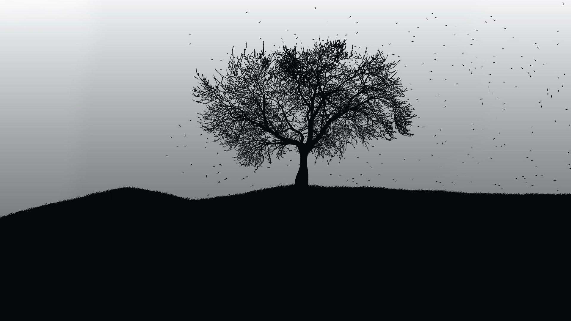 Tree Wallpaper Black And White