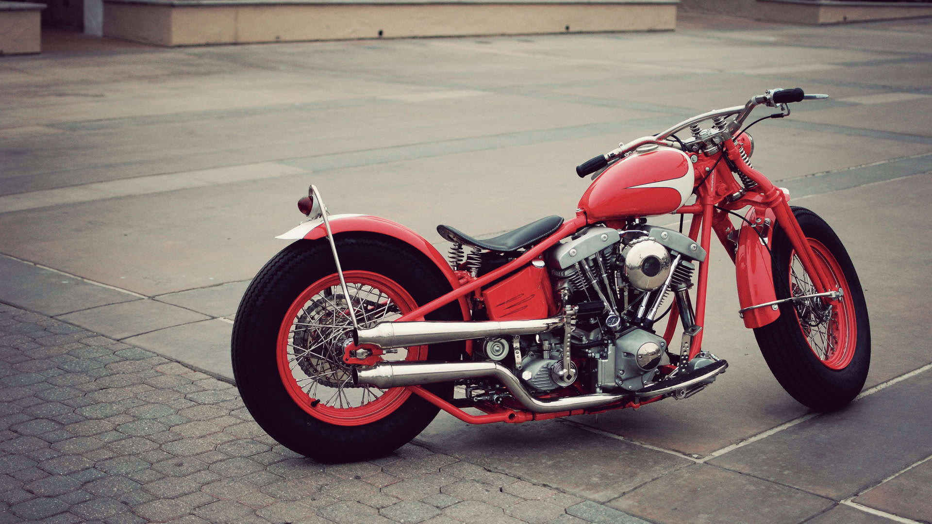 HD Bobber Motorcycle Background