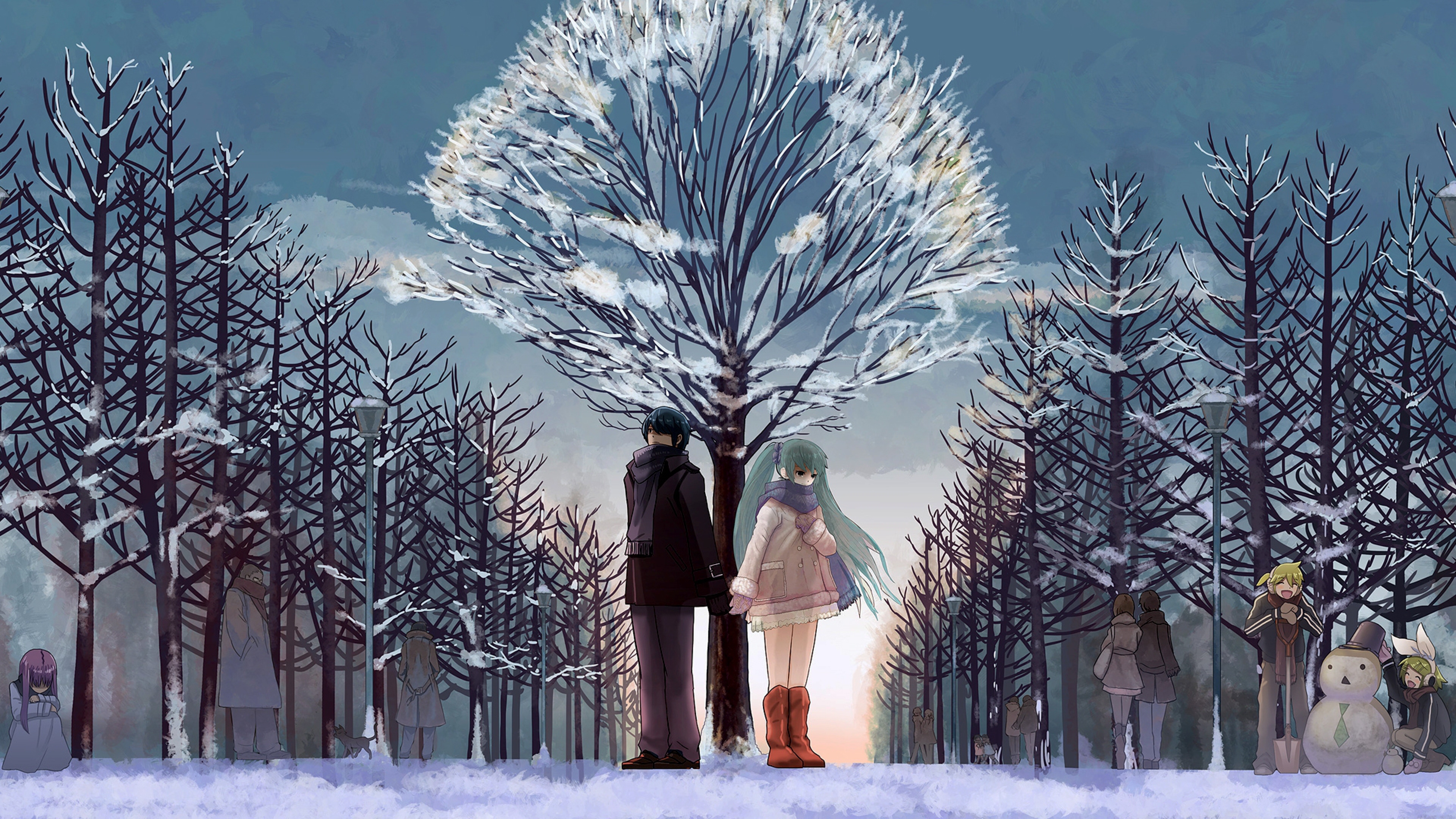 HD Winter Love Wallpaper