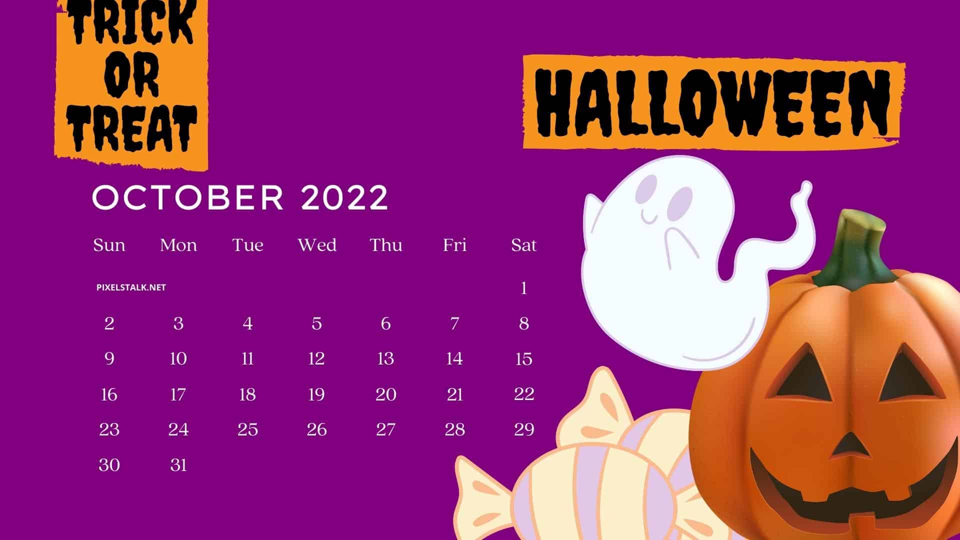 October 2022 Calendar HD Backgrounds Free Download