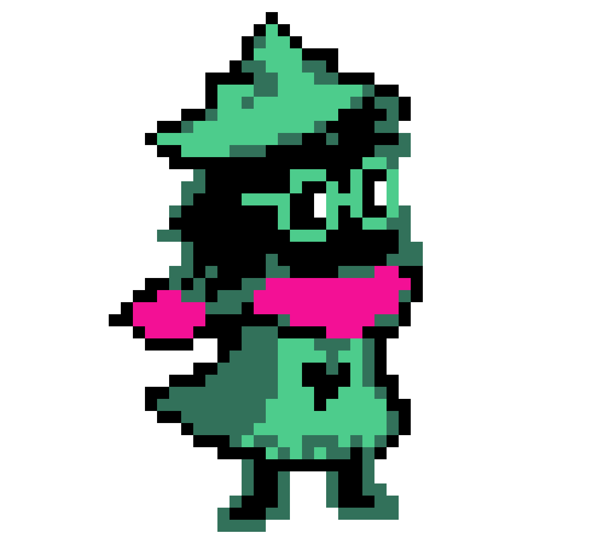 Pixilart Ralsei Battle Sprite by Bravewolf