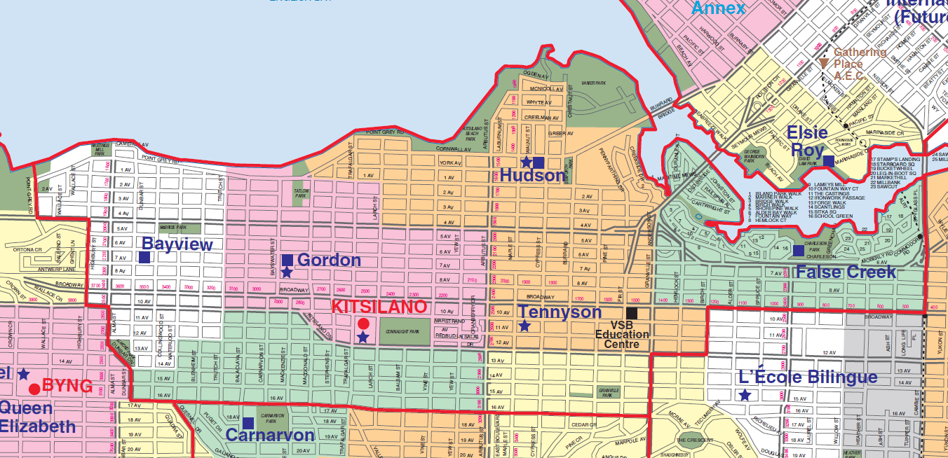 Vsb School Catchment Map