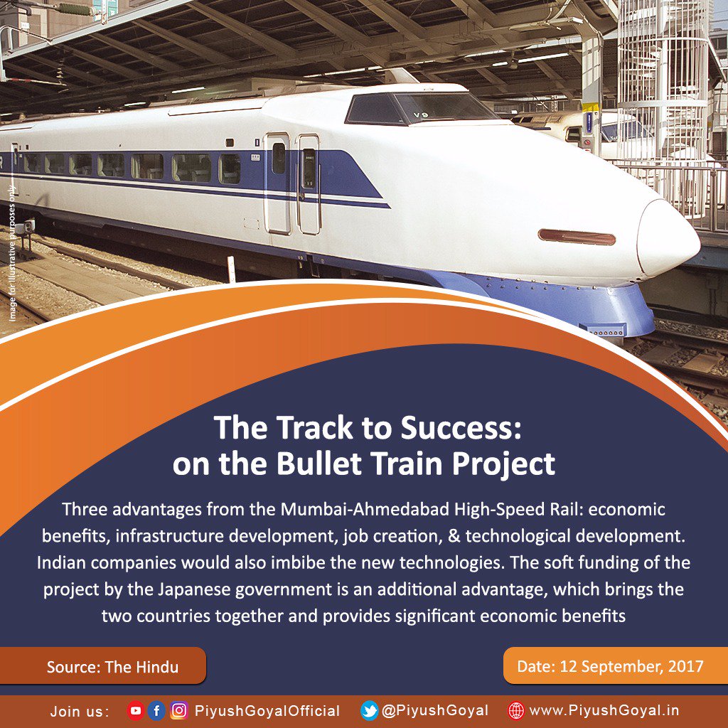 The early completion of the Mumbai-Ahmedabad bullet train set to be a game changer for our economic & social growth.