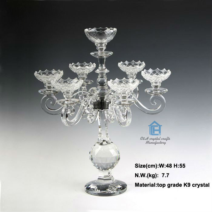 gold crystal candelabra cc017