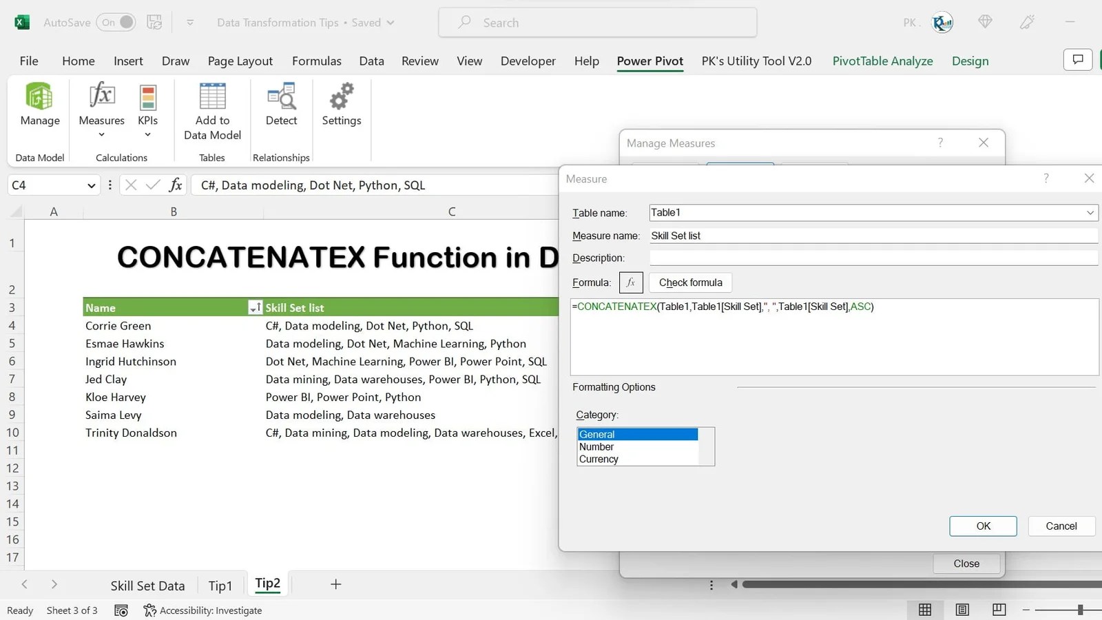 Automatically Creating Employeewise Skill Set Lists PK An Excel Expert