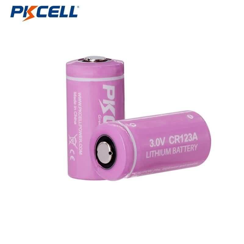 PKCELL CR123A 3V 1500mAh LIMnO2 Battery