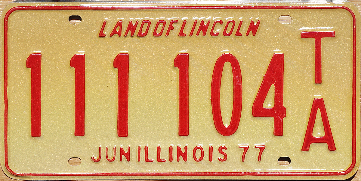 76 Illinois License Plate Page