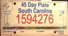 DREW'S U.S. Temporary license plate checklist - last updated 3/6/08