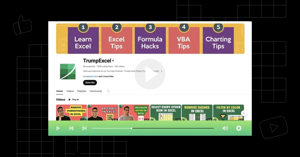 10 Best YouTube Channels to Learn Excel in 2025