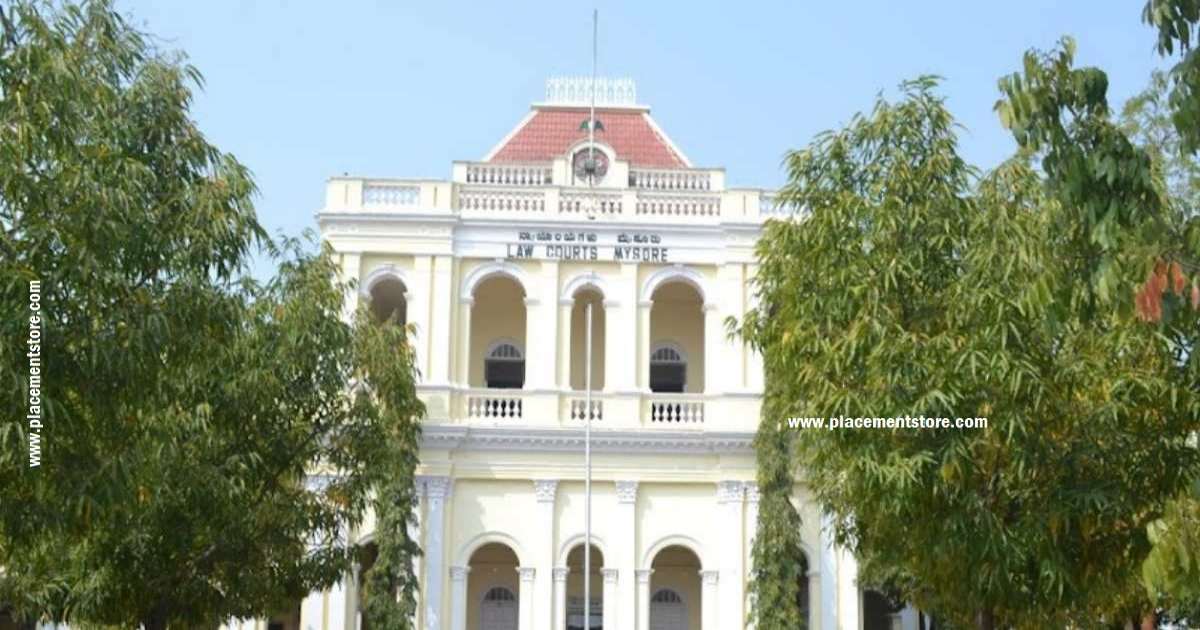 Mysuru Court Recruitment 2024 (eCourts.gov.in) Notification