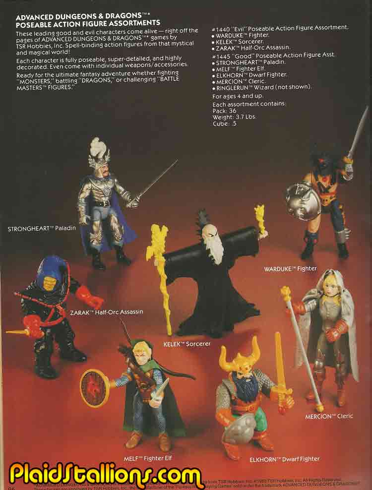 1983 LJN Dungeons and Dragons toys I Warduke I strongheart
