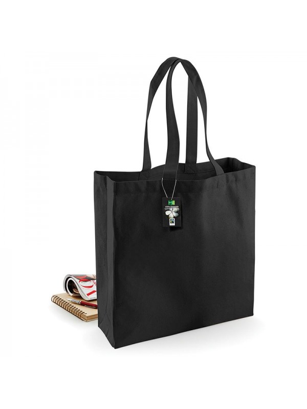 Plain Fairtrade cotton classic shopper BAGS WESTFORD MILL 266 GSM