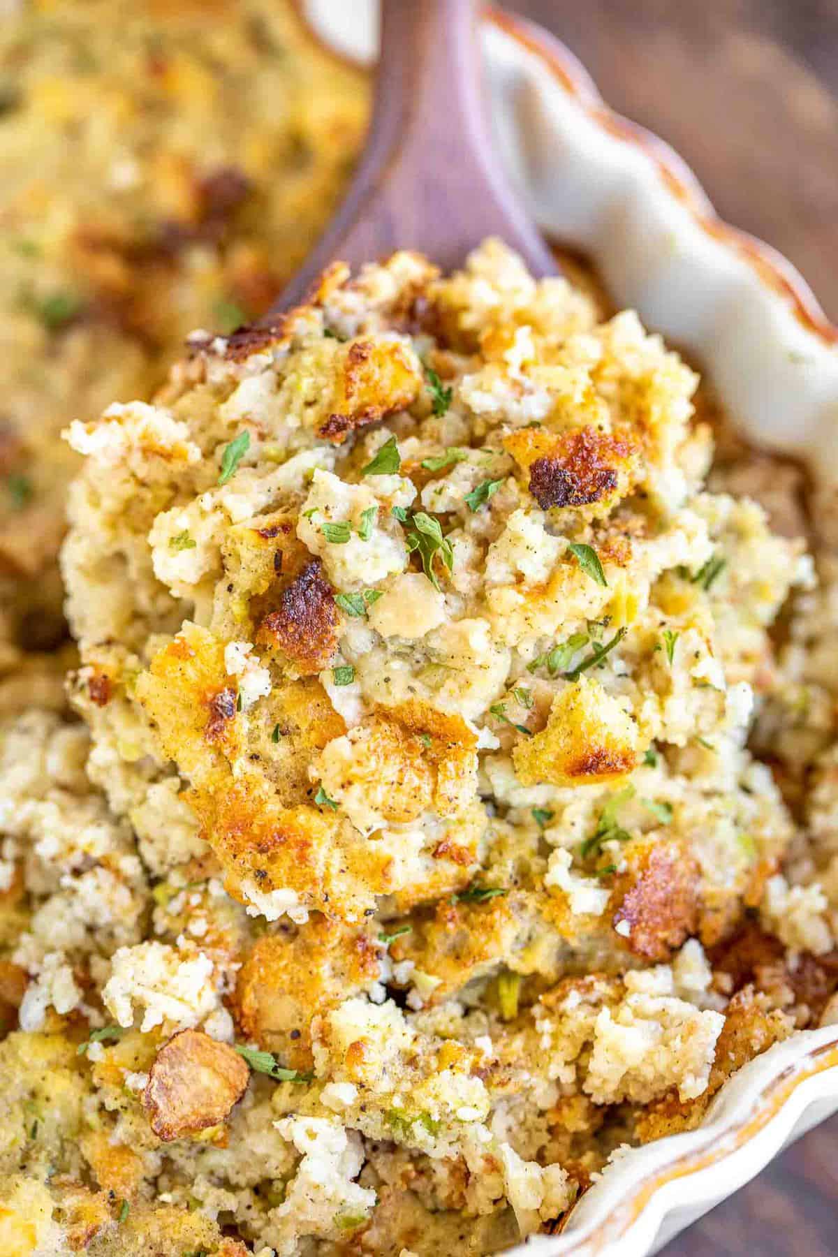 Grandma's Cornbread Dressing Plain Chicken