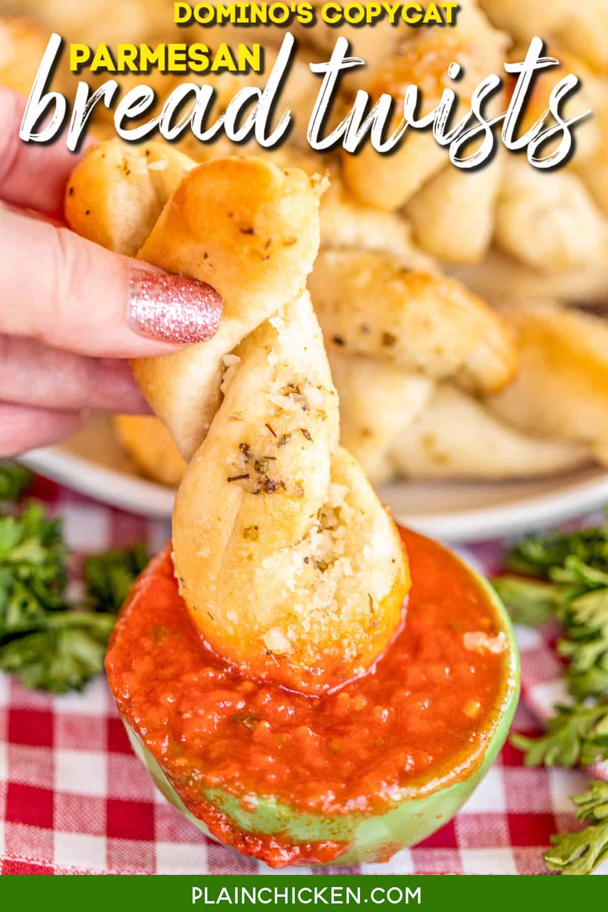 Easy Parmesan Bread Twists Plain Chicken