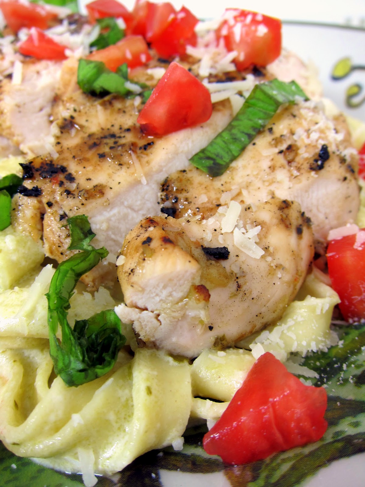 Chicken Pesto Alfredo Plain Chicken