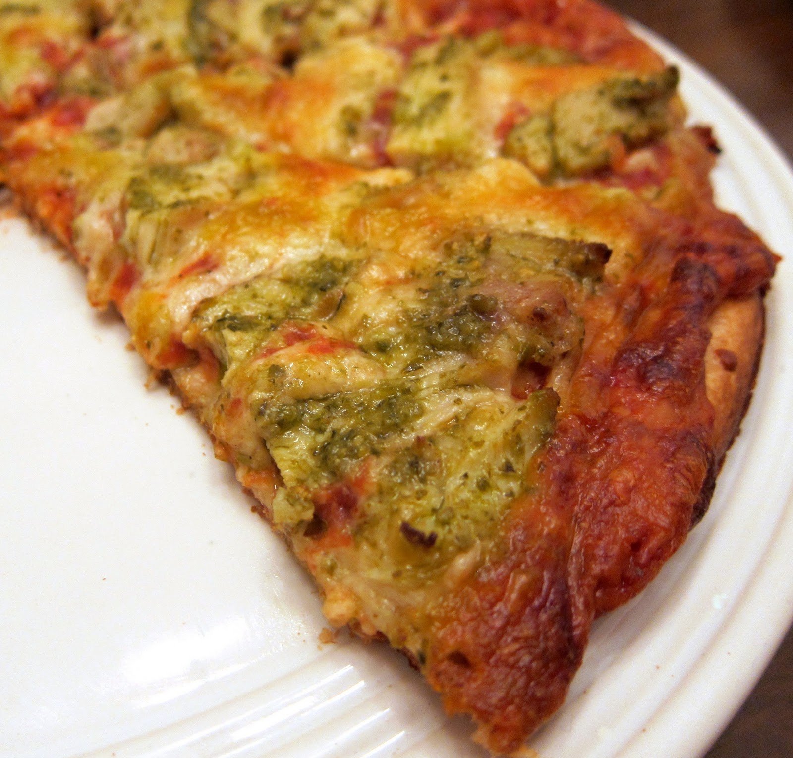 Easy Chicken Pesto Pizza Plain Chicken