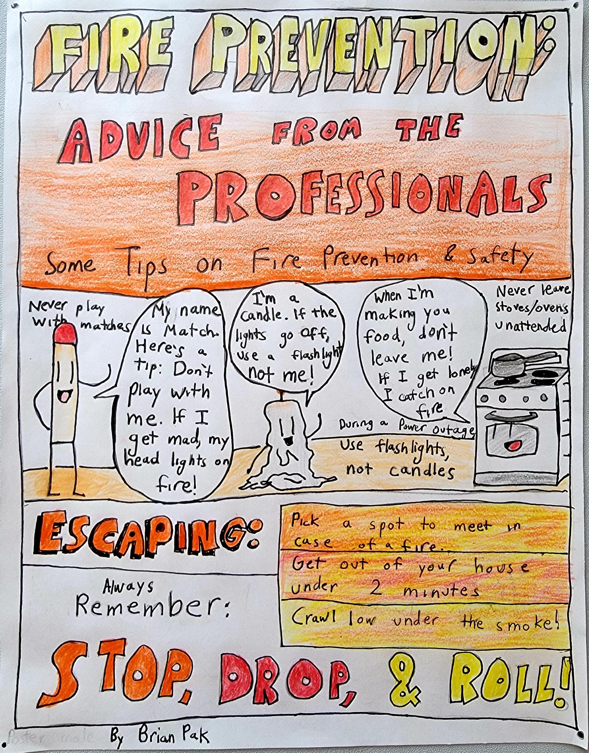 View some of the 2021 Winners of the PFD Fire Prevention Poster Contest Plainview Volunteer