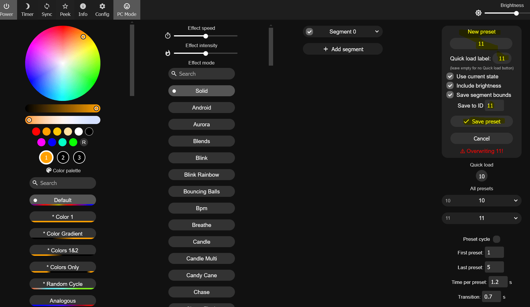 Building desktop LED lights with WLED
