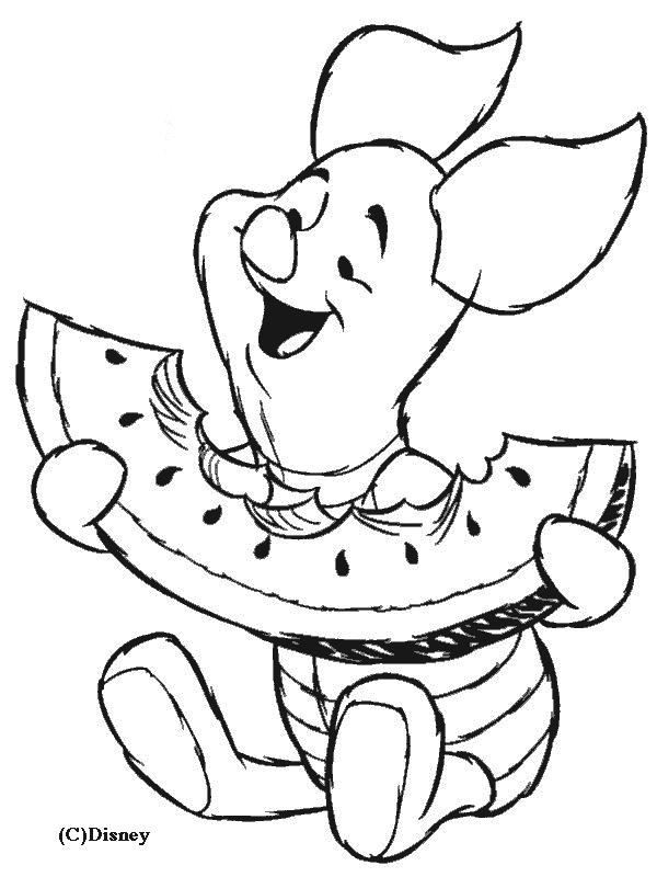 PigletDibujos para imprimir y colorear