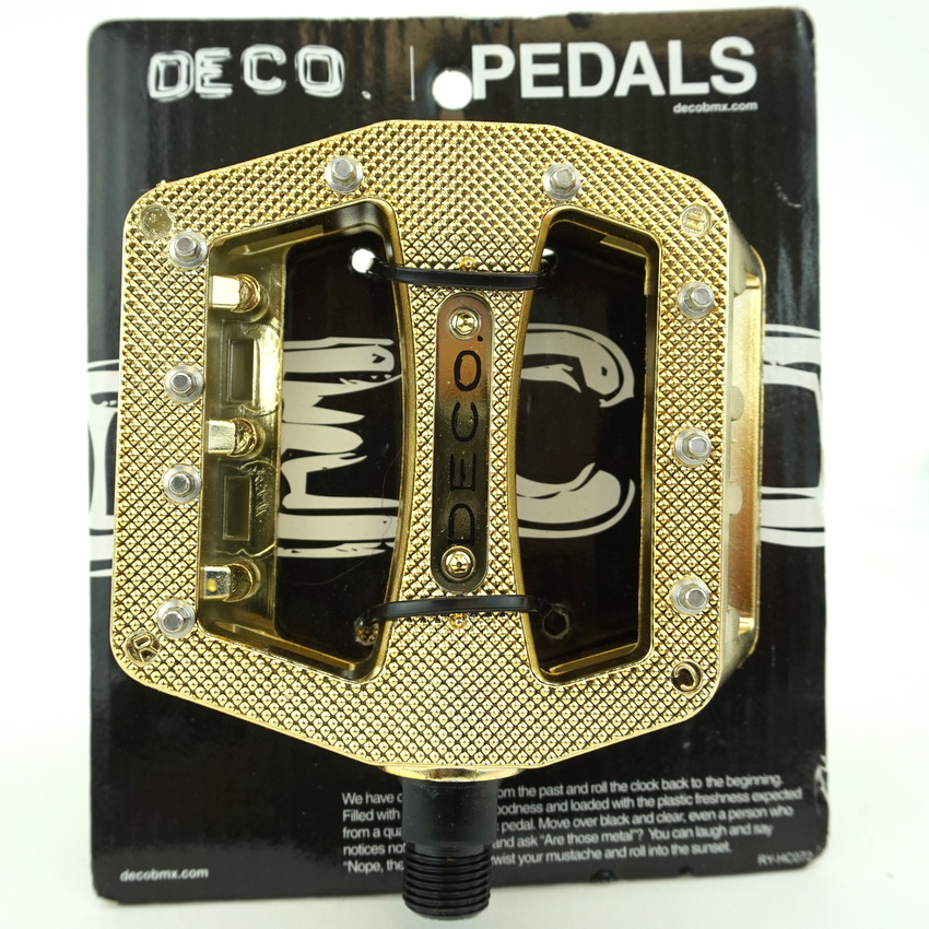 Deco Plastic PC pedals w/METAL Pins IN COLORS BMX