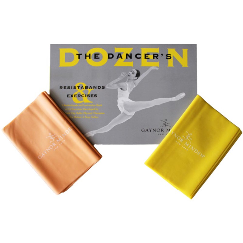 Gaynor Minden Dancer's Dozen Book & Exercise Bands