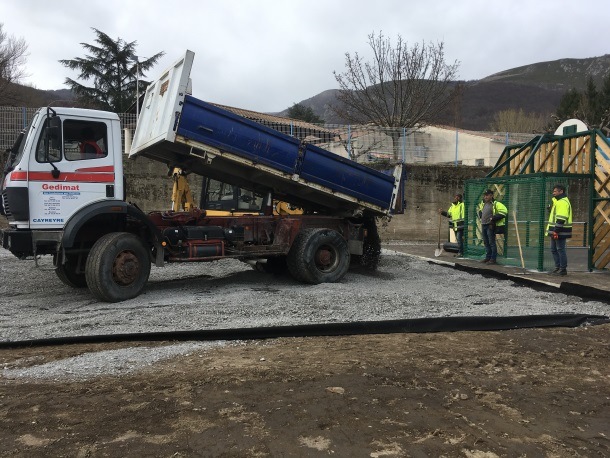 Ardeche MONTPEZAT SOUS BAUZON NOUVEAU, UNE PUMPTRACK AU CITY PARC 2019