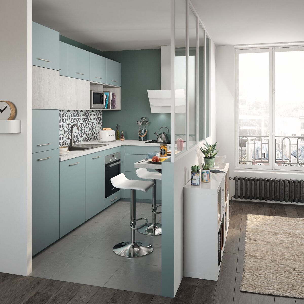 Comment aménager une petite cuisine? 4 exemples de 2m2 à 6m2 en photos