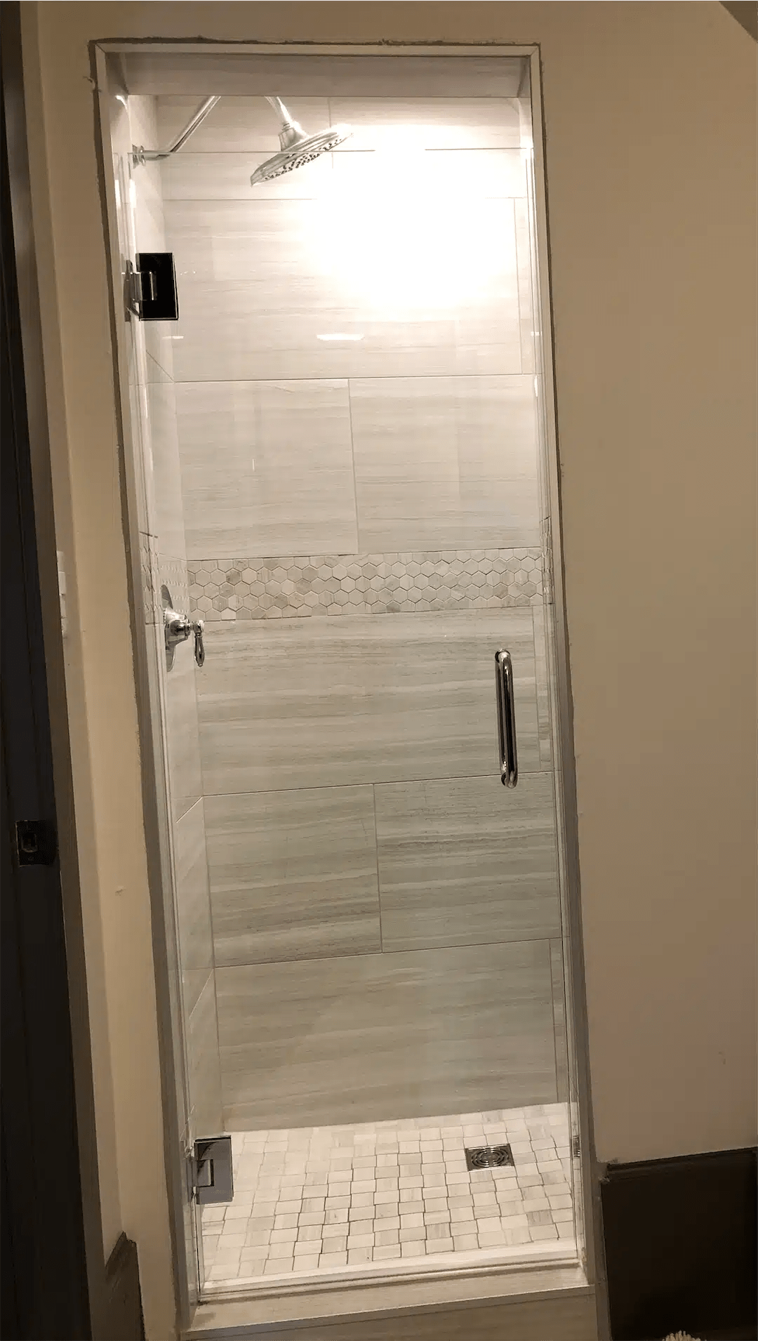 Frameless Single Door Shower Glass TN