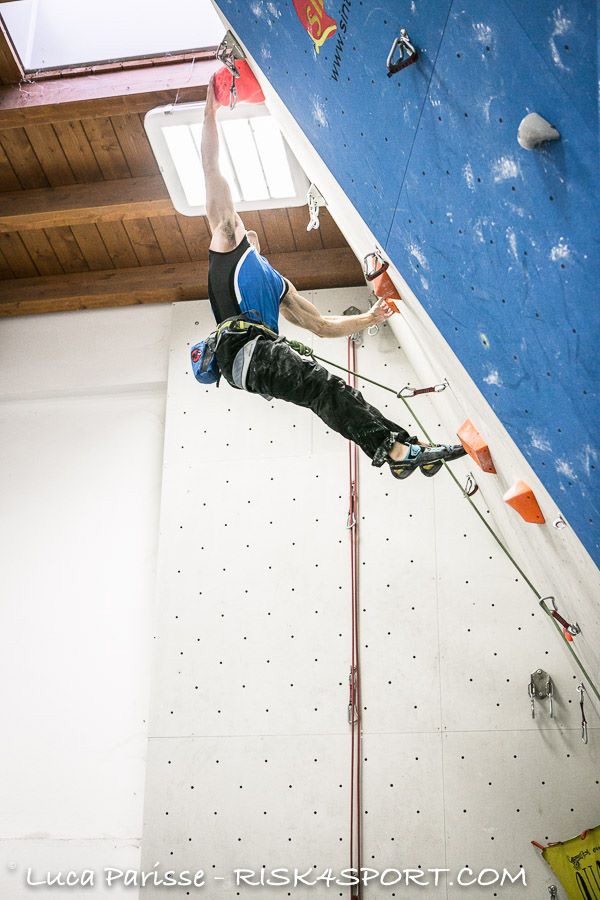 Italian Lead Cup 2016, L'Aquila, climbing, Marcello Bombardi competing