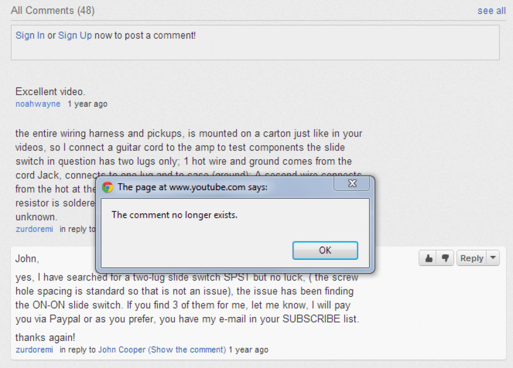 Why are my YouTube comments disappearing?