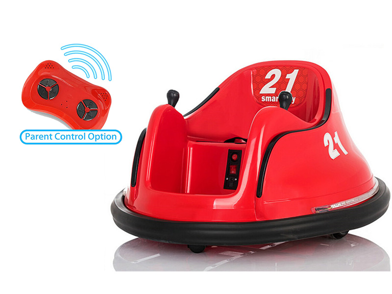 6V Ride on Bumper Car for Kids with Remote, LED Lights