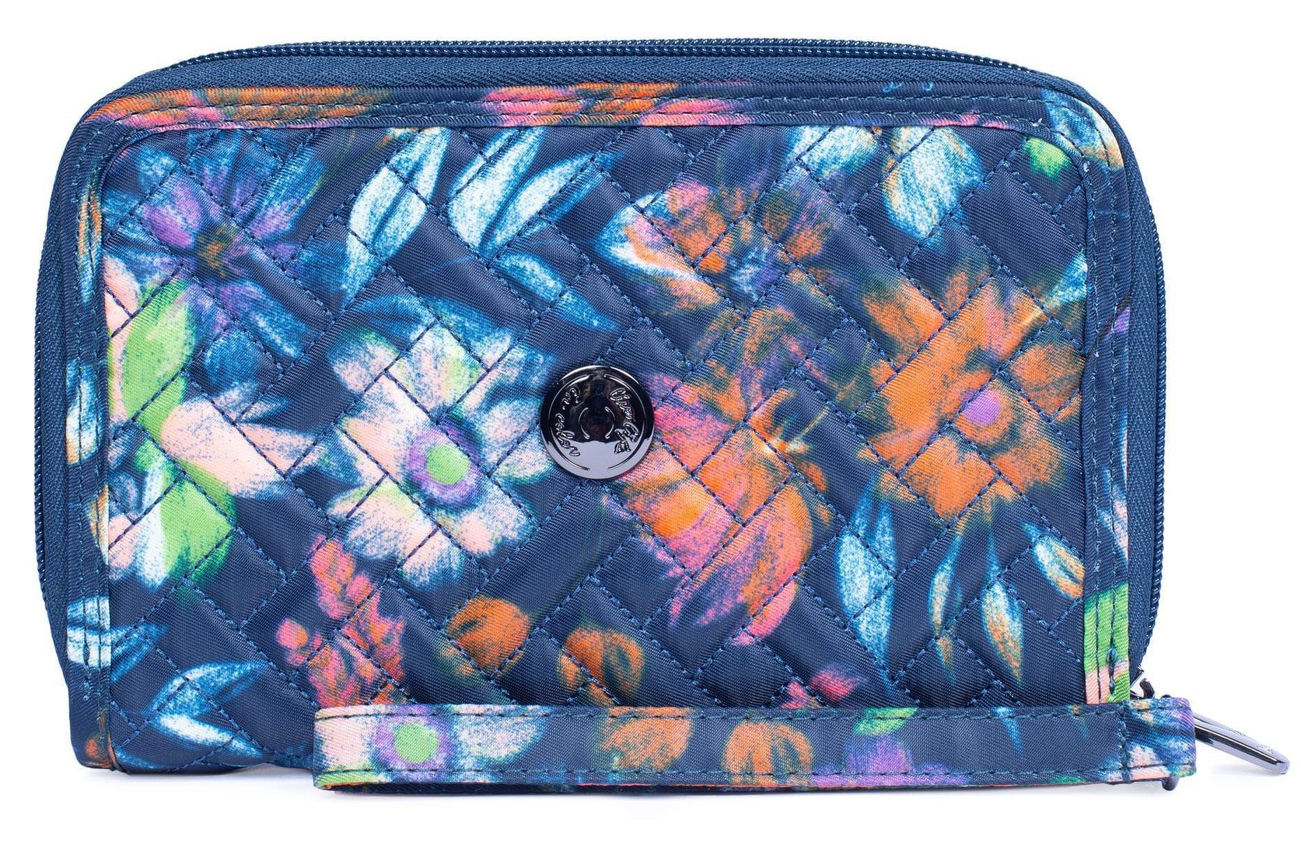 LUG Quickstep Small Wallet Crossbody & Wristlet Bloom Navy