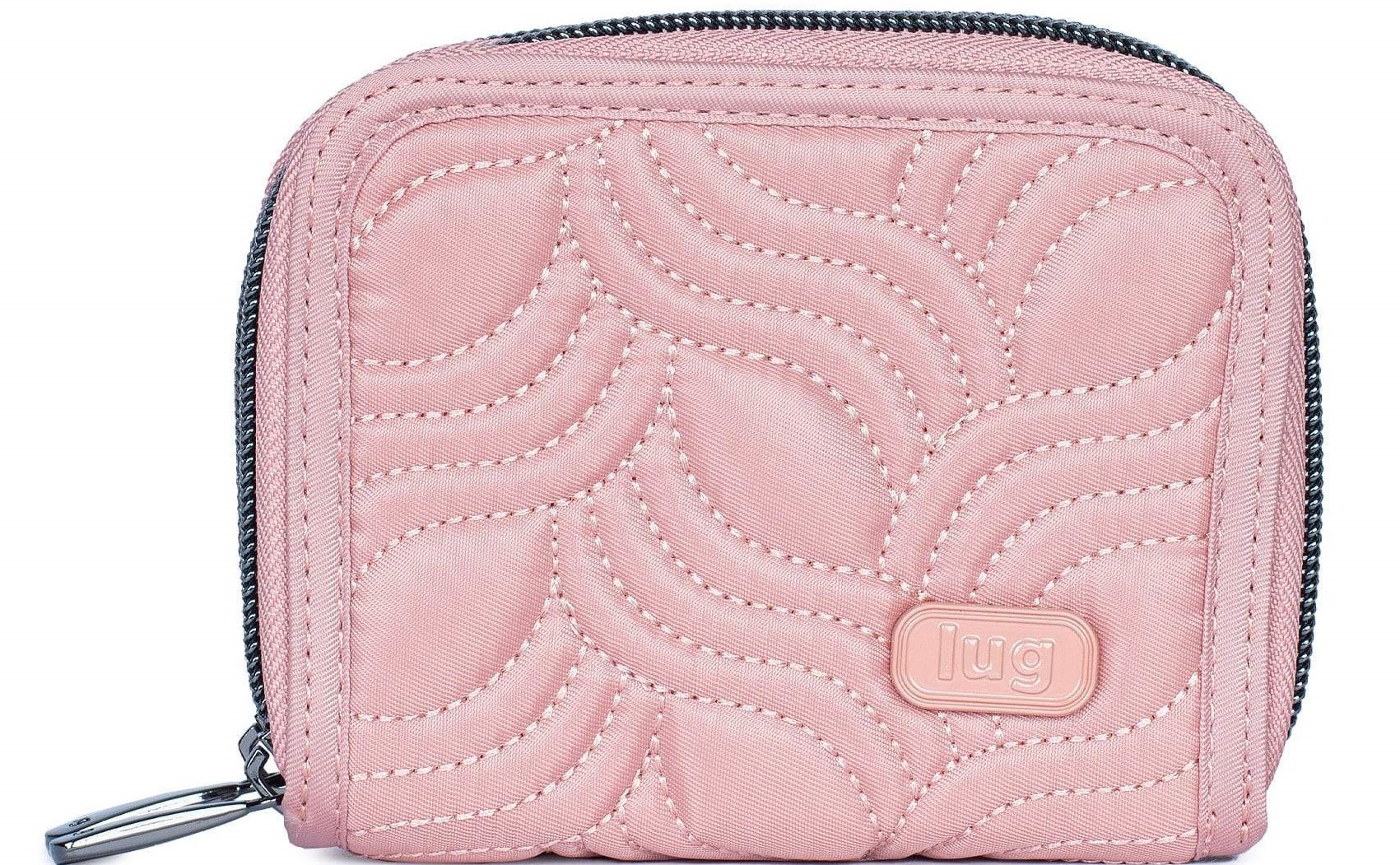 LUG Splits 2 Compact RFID Wallet Blush Pink Planktown Hardware