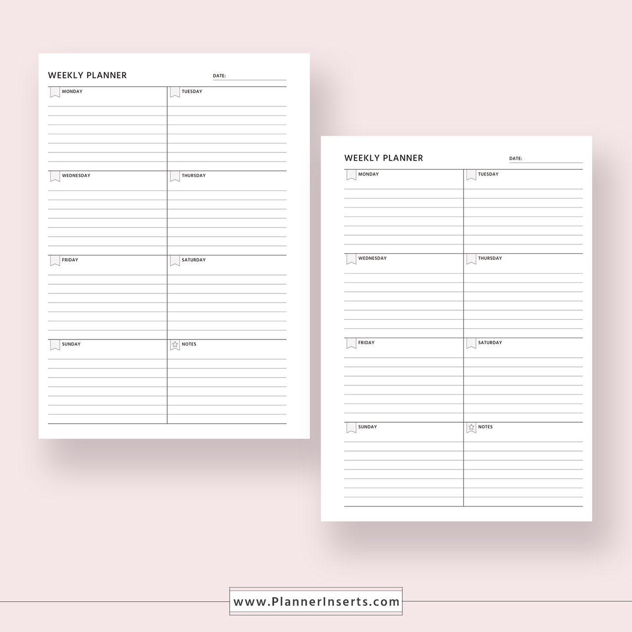How To Print A5 Size Planner Inserts + Free Printables!