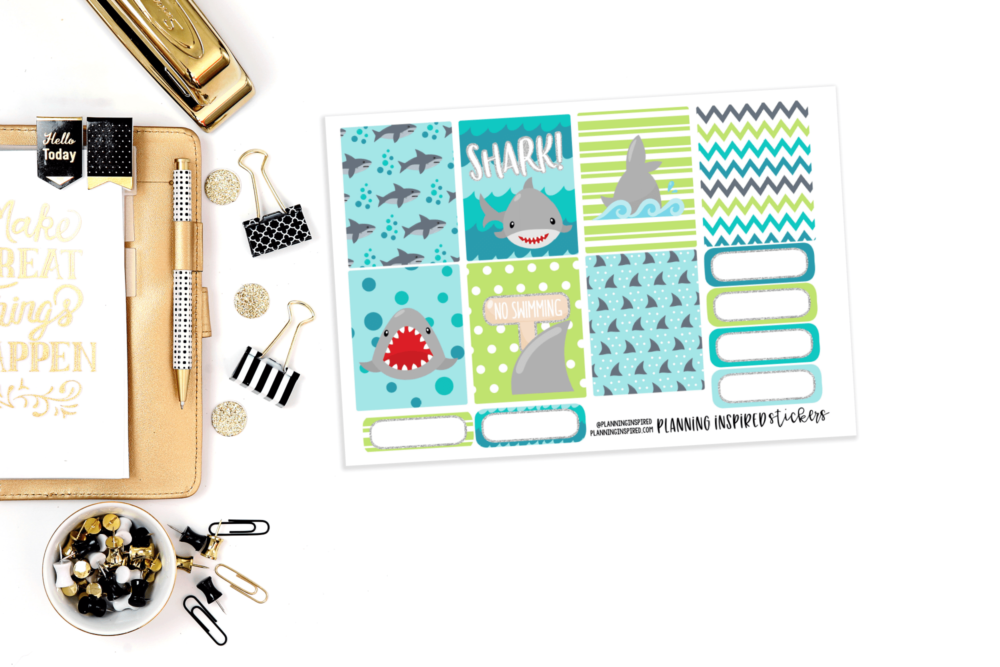 Free Printable Shark Stickers