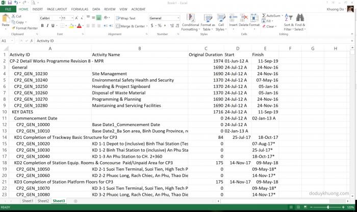 Primavera P6 export to Excel. How to identify WBS level for activity