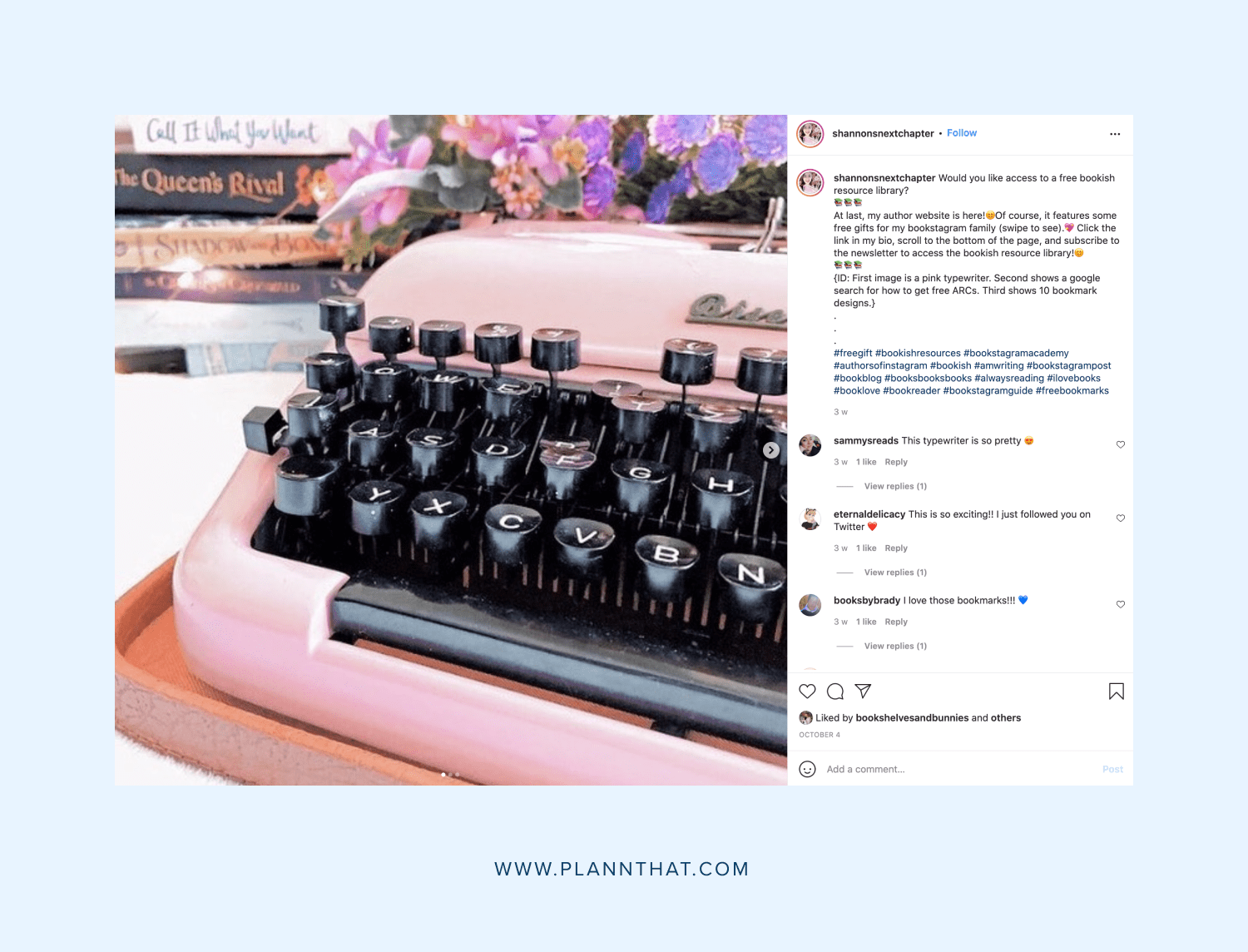 10 Brilliant Book Instagram Accounts You Should Be Following Plann