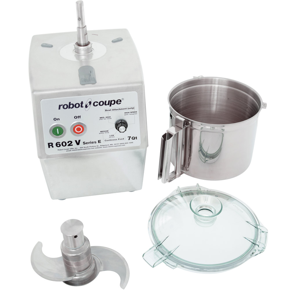 Robot Coupe R602VVB Variable Speed Food Processor with 7 Qt. Stainless