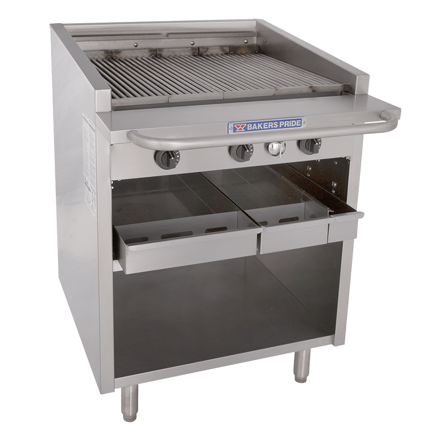 Bakers Pride F30R 30" Floor Model Radiant Charbroiler Plant Based Pros
