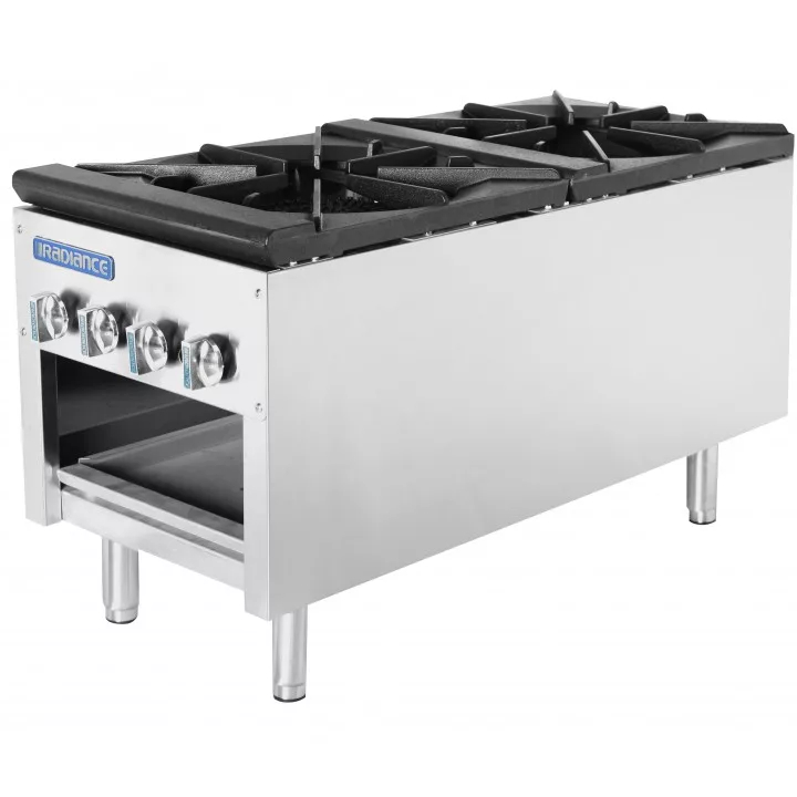 Radiance TASP18D 2 Burner Stock Pot Range Plant Based Pros