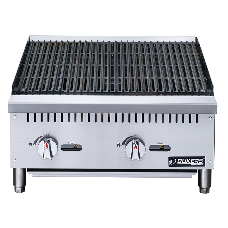 Dukers DCCB24 24 in. W Countertop Charbroiler Plant Based Pros