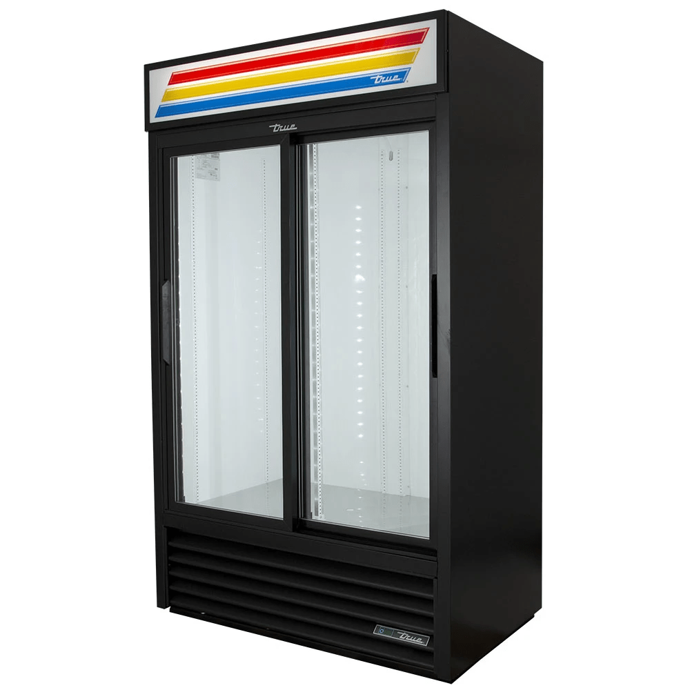 True GDM41HCLD 47" Two Section Glass Door Merchandiser, (2) Sliding