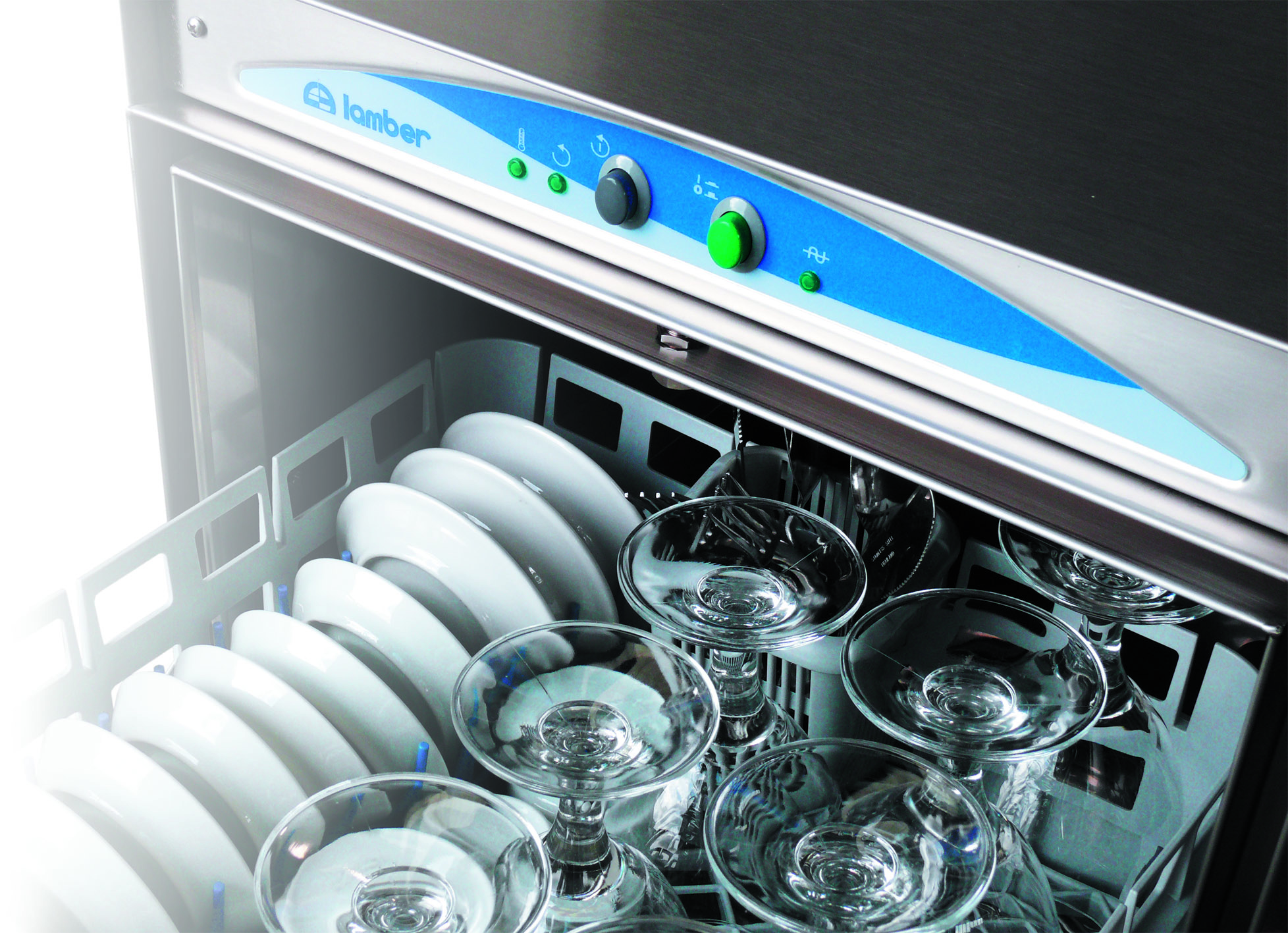 Eurodib DSP3 High Temp Rack Undercounter Glass Washer, (30) Racks/hr