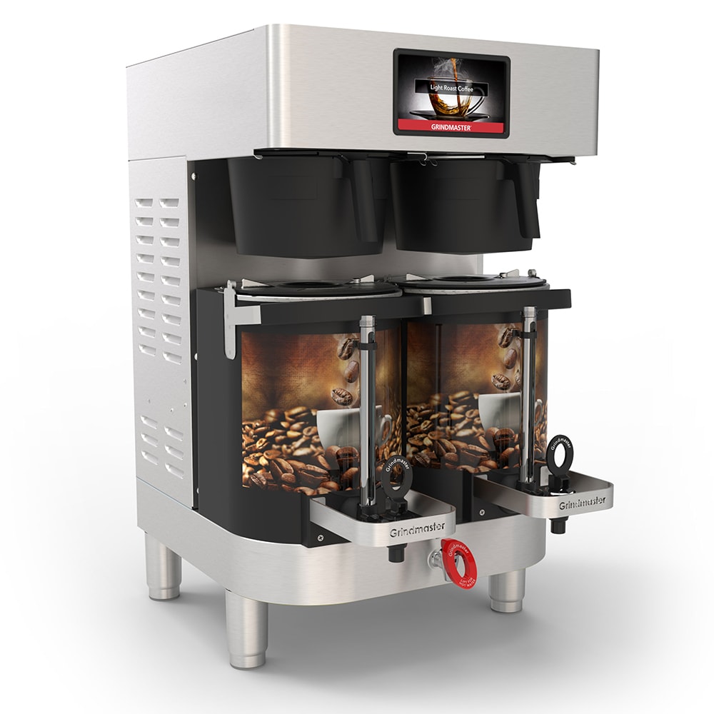 Grindmaster PBC2W Double Coffee Brewer for (2) 1 1/2 gal Shuttles