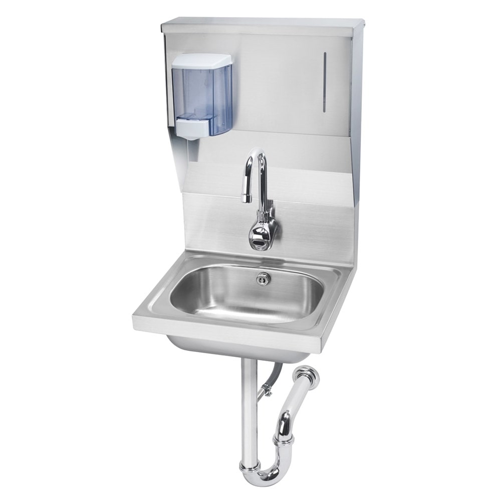Krowne HS13 Wall Mount Commercial Touchless Hand Sink w/ 14"L x 10"W x