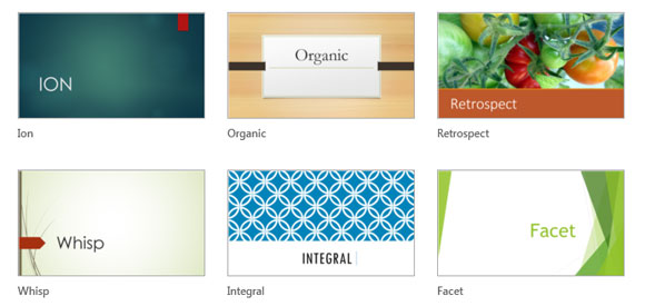 Nuevas plantillas de PowerPoint 2013