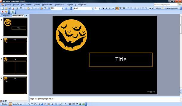 Plantilla PowerPoint de Halloween Gratis