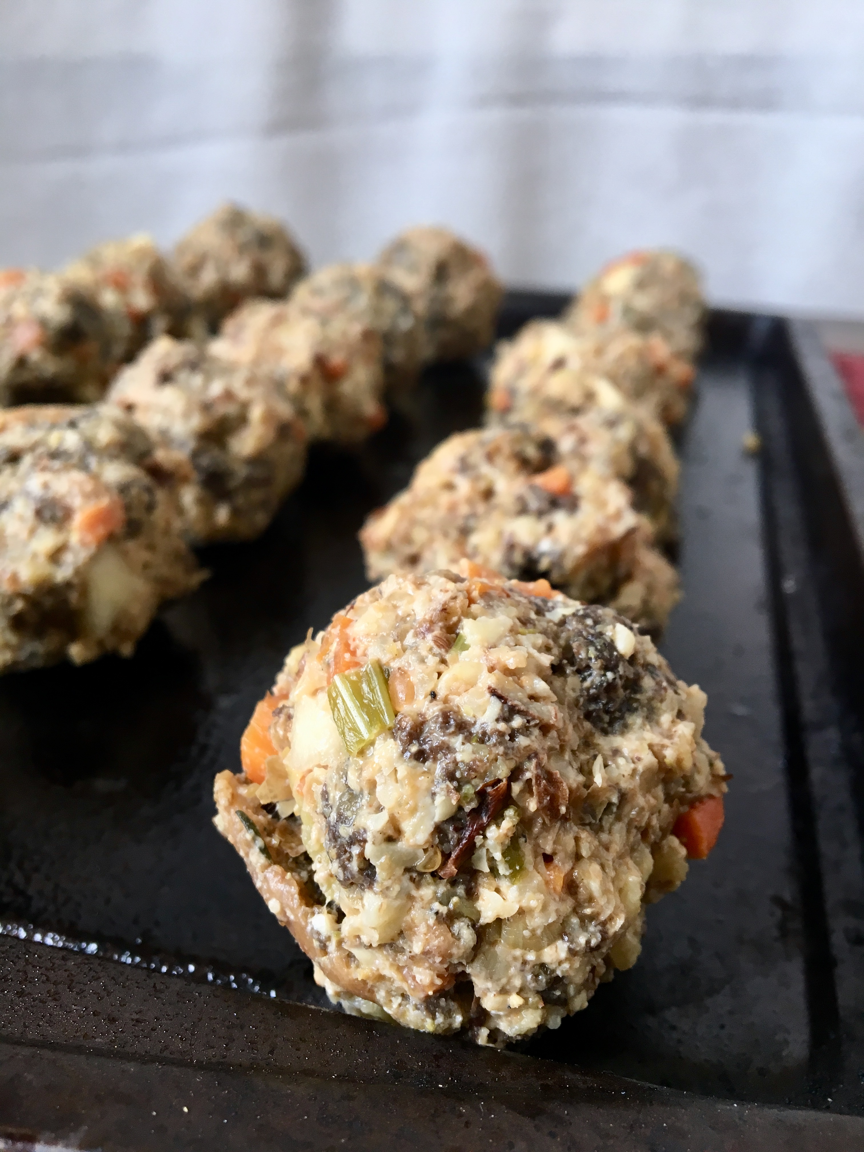 Walnut Sausage & Stuffing Balls a great way to use up leftover