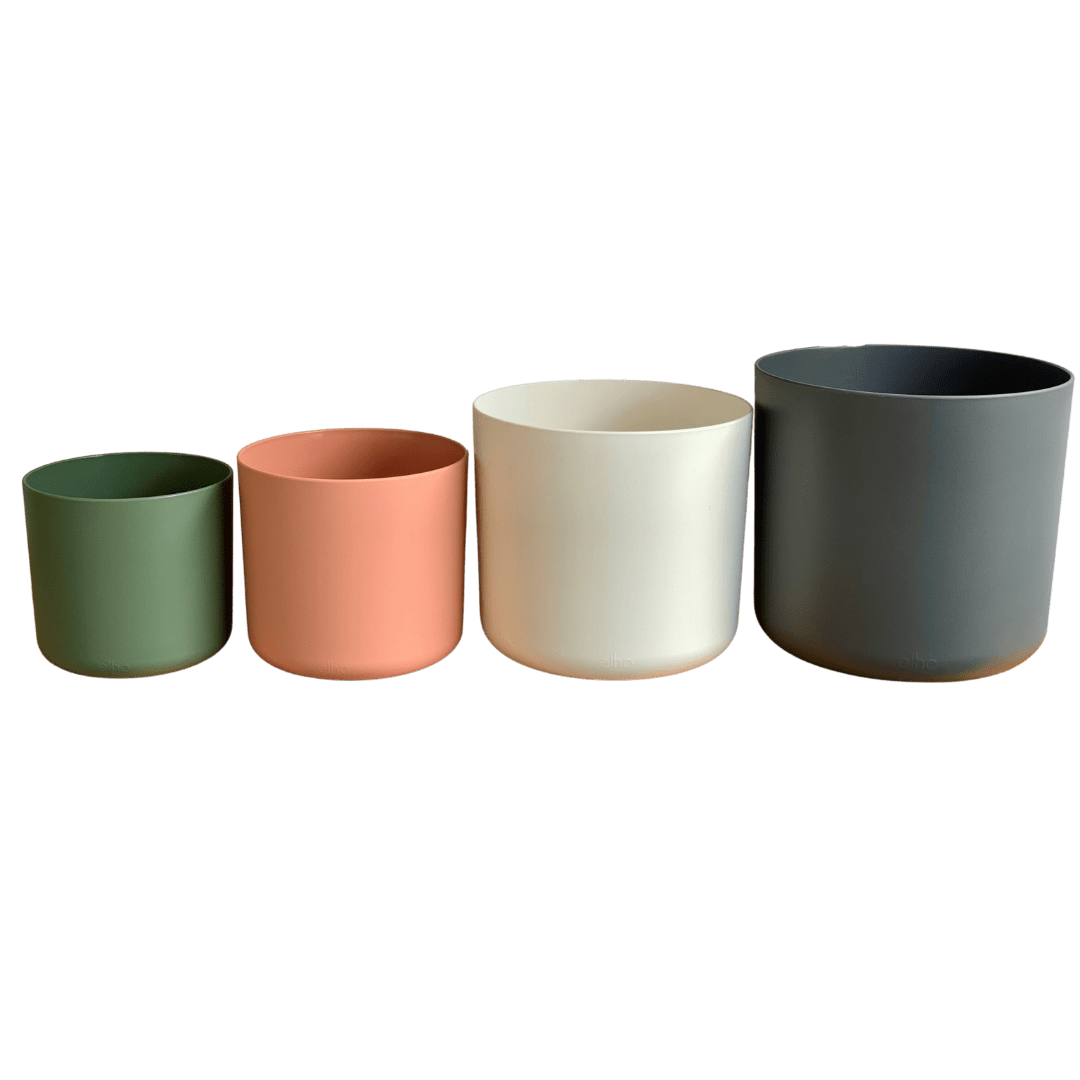 Elho Cover Pot Multiple Colours 100 Recycled Plastic Plant Van